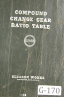 Gleason-Gleason Compound Change Gear Ratio Table Manual Year (1937)-Tables Charts-01